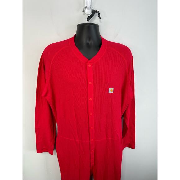 NWOT Carhartt Mens Force Classic Base Force Thermal Base Layer Suit Red Size 2XL - Picture 9 of 13